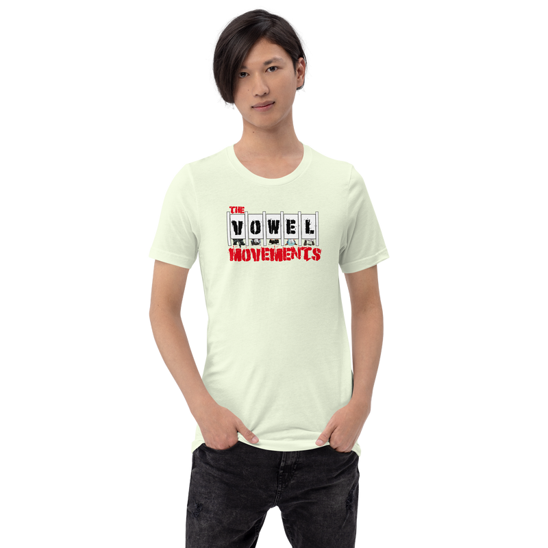 The Vowel Movements T-Shirt (with tour dates) - Part Deaux
