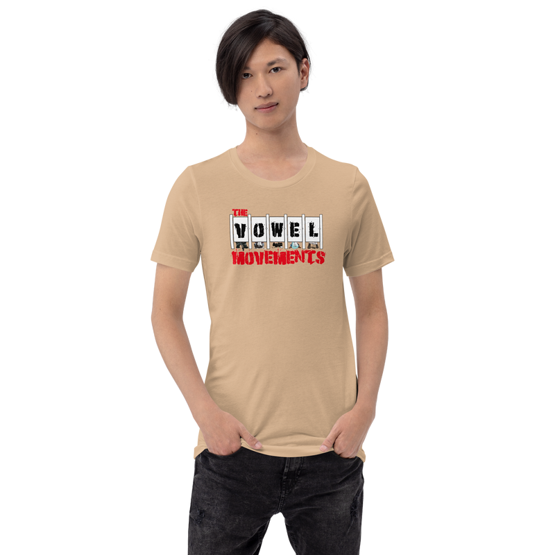 The Vowel Movements T-Shirt (with tour dates) - Part Deaux